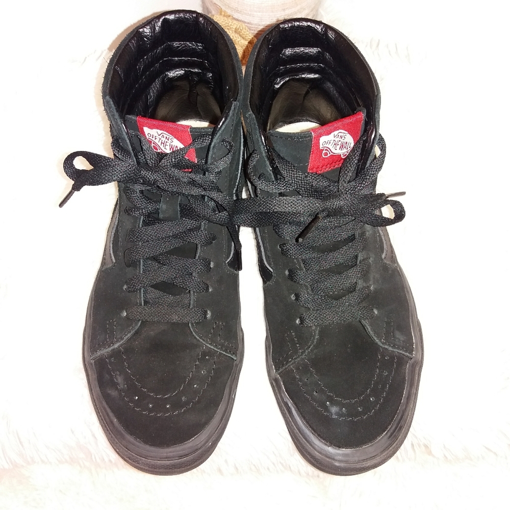 Vans Sk8 Hi Black Suede High Tops
